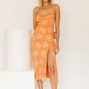 Forever Parisian Bias Cut Midi Dress